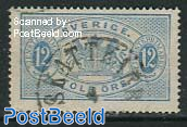 12o, Blue, Perf. 13, Stamp out of set