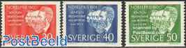 Nobel prize winners 1901 3v
