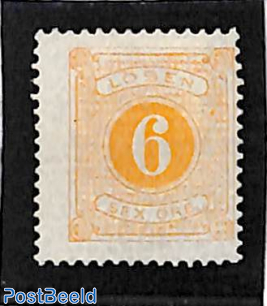 6o, Postage due, Perf. 13, Stamp out of set