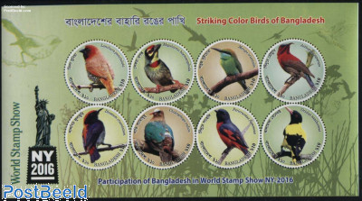 Striking Colour Birds s/s (imperforated)