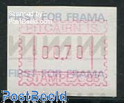 Automat stamp 1v, Face value may vary