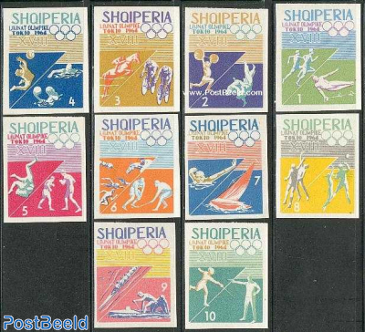 Olympic Games Tokyo 10v imperforated