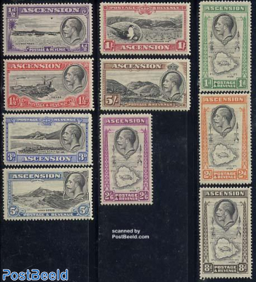 Definitives George V, views 10v