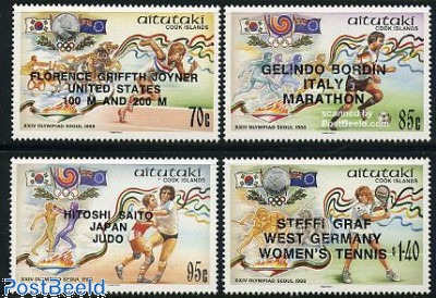 Briefmarke 1988 Aitutaki Olympic Winners 4v 1988 Briefmarken Sammeln Freestampcatalogue De Der Kostenlosen Briefmarken Katalog Mit Uber 500 000 Briefmarken