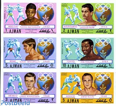Olympic boxing champions 6v imperforated