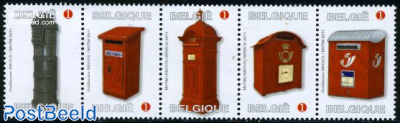 Stamp Day, letter boxes 5v [::::]