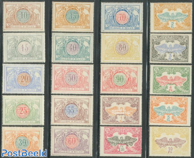 Railway parcel stamps 20v