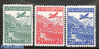 International airmail exposition 3v