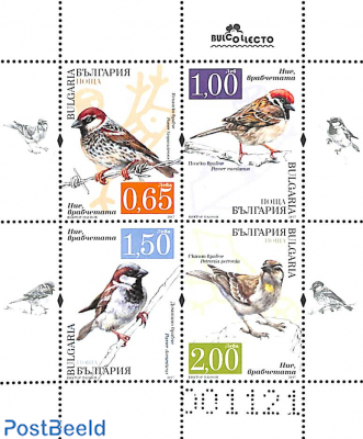 Birds, special s/s, phosphor with number