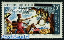 Overprint on Dahomey stamp 1v
