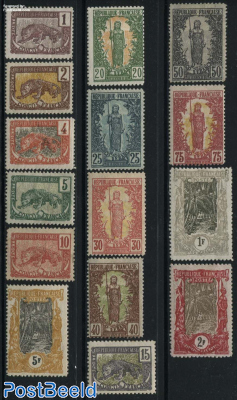 French Congo, Definitives 15v