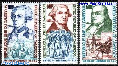 US bi-centenary 3v