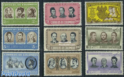Ibero american postal congress 9v