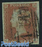 1p Redbrown, Queen Victoria