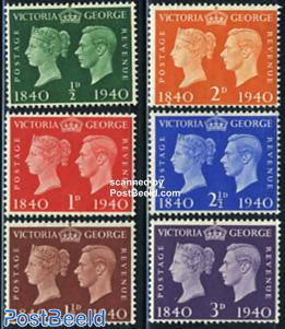 Stamp centenary 6v