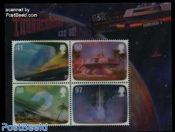 Gerry Anderson, Thunderbirds s/s (3-D stamps)