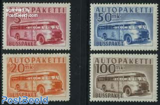 Bus parcel stamps 4v