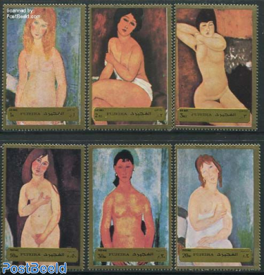 Modigliani paintings 6v