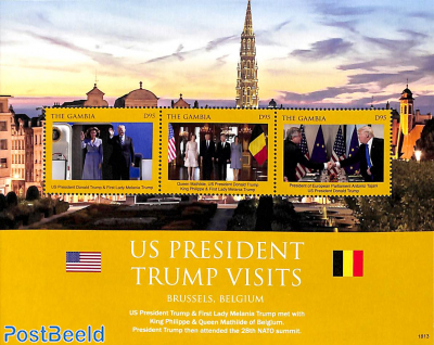 Donald Trump visits Belgium 3v m/s