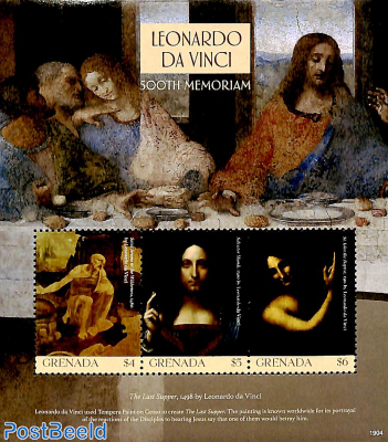 Da Vinci paintings 3v m/s