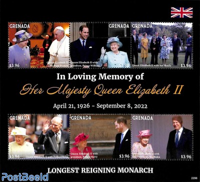 In loving memory of Queen Elizabeth II 6v m/s