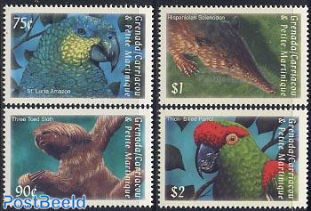 Stamp show 4v, animals