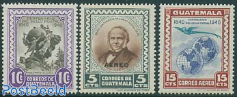 Stamp centenary 3v