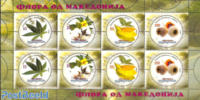 Flora minisheet (with 2 sets)