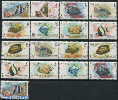 Definitives, fish, new currency 17v