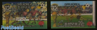 W.C. Football 2v, 3-D foil stamps