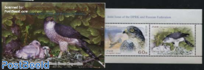 Birds of prey booklet, joint issue Russia