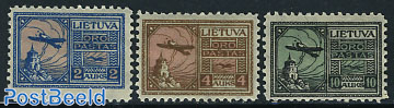 Airmail definitives 3v