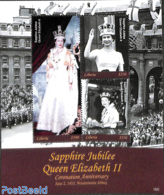 Queen Elisabeth II Sapphire Jubilee 3v m/s