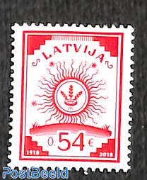 First stamp of Latvia 1v