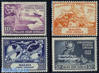 Negeri Sembilan, 75 years UPU 4v