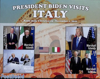 President Biden visits Italy 4v m/s