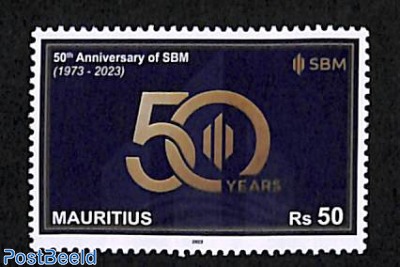 50 years State Bank of Mauritius 1v