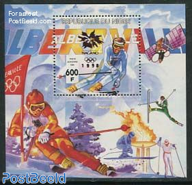 Olympic Winter Games s/s, red overprints