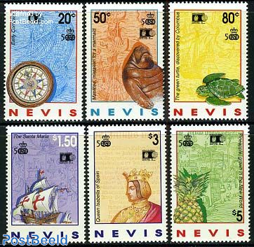 World Columbian stamp expo 6v