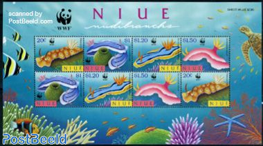 WWF, Nudibranch minisheet (with 2 sets)