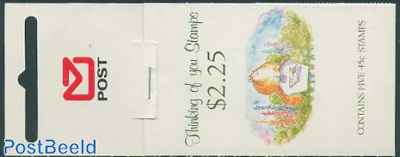 Thinking of you 5v in booklet (45c stamps)