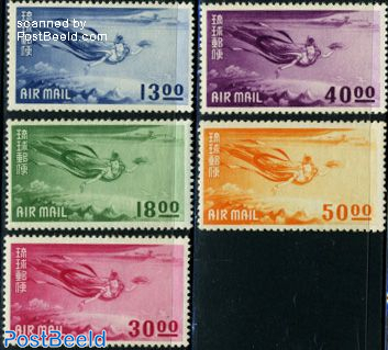 Airmail definitives 5v