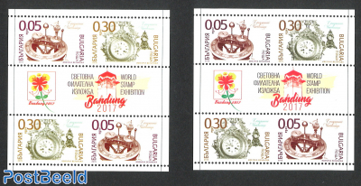 World Stamp Expo 2 s/s (different paper)