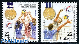 Golden medal winners Volleyball 2v