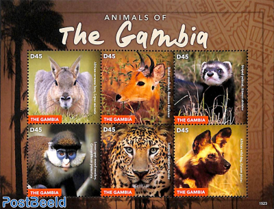 Animals of The Gambia 6v m/s
