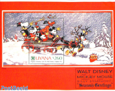 Disney christmas card of 1932 s/s