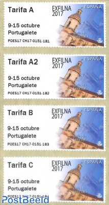 Exfilna, automat stamps 4v s-a