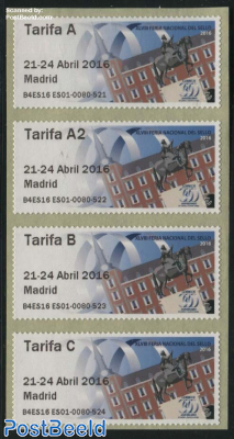 Automat Stamps, Stamp Day 4v s-a