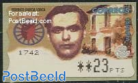 Federico Garcia Lorca, Automat stamp (face value may vary)