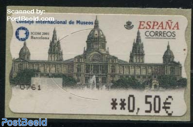 Automat stamp, Museum congress 1v